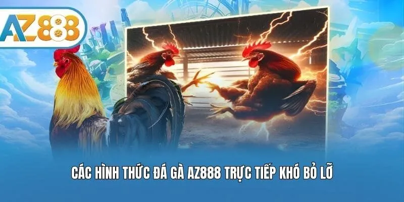 Các hình thức đá gà AZ888 trực tiếp khó bỏ lỡ