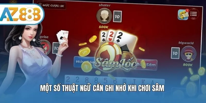 Một số thuật ngữ cần ghi nhớ khi chơi sâm 